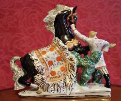 Vintage Porcelain Figurine The Humpbacked Horse, Verbilki, sculptor S. M. Orlov