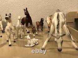 Vintage Porcelain Horse Figurine lot (29), Japan and other mixed brands