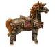Vintage Porcelain Royal Satsuma Moriage Style Horse Statue Gold Leaf