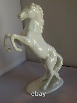 Vintage Rosenthal Germany Porcelain Rearing Horse White