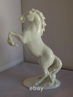 Vintage Rosenthal Germany Porcelain Rearing Horse White