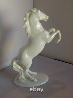 Vintage Rosenthal Germany Porcelain Rearing Horse White