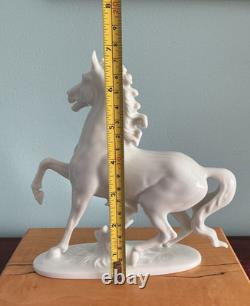 Vintage Rosenthal Germany T. Karner White Prancing Horse Porcelain # 1136 DsVa