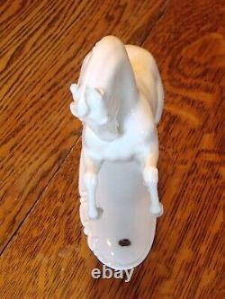 Vintage Rosenthal White Porcelain Rearing Horse Figurine by T. Karner #774