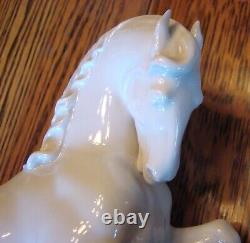 Vintage Rosenthal White Porcelain Rearing Horse Figurine by T. Karner #774