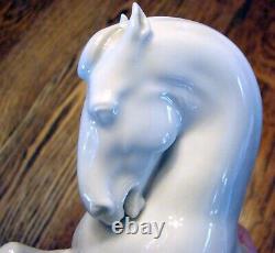 Vintage Rosenthal White Porcelain Rearing Horse Figurine by T. Karner #774