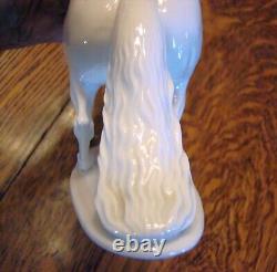 Vintage Rosenthal White Porcelain Rearing Horse Figurine by T. Karner #774