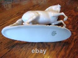 Vintage Rosenthal White Porcelain Rearing Horse Figurine by T. Karner #774