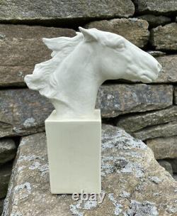 Vintage Rosenthal bisque porcelain horse designed by Albert Hinrick Hussman 1957