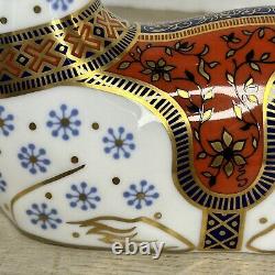 Vintage Royal Crown Derby Bone China Imari Horse Figurine Gold Stopper Mint