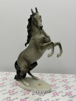 Vintage Royal DUX Bohemia Porcelain Horse Figurine 12H Czech Republic Withbox