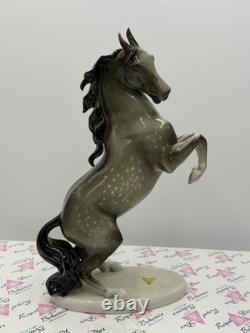 Vintage Royal DUX Bohemia Porcelain Horse Figurine 12H Czech Republic Withbox