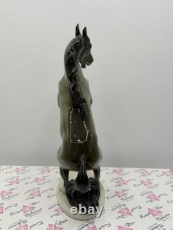 Vintage Royal DUX Bohemia Porcelain Horse Figurine 12H Czech Republic Withbox