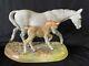 Vintage Royal Doulton Gude Grey Mare And Foal Horse Figurine Hn2532