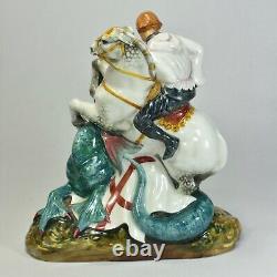 Vintage Royal Doulton St. George Hn 2051 Knight, Horse & Dragon Figurine