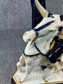 Vintage Royal Dux Bohemia Porcelain Figurine Arabian Rider Horse 19 Czech 2975