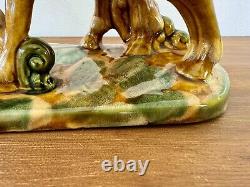 Vintage Royal Haeger Ceramic Pottery Horses 1940s Art Deco Mare and Foal