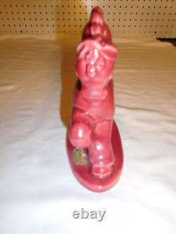 Vintage Royal Heager Pink Ceramic Horse Figure Figurine