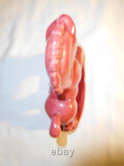 Vintage Royal Heager Pink Ceramic Horse Figure Figurine