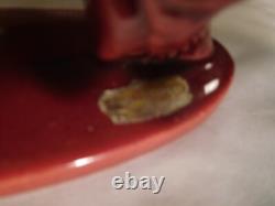 Vintage Royal Heager Pink Ceramic Horse Figure Figurine