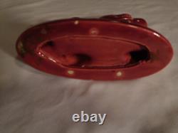 Vintage Royal Heager Pink Ceramic Horse Figure Figurine