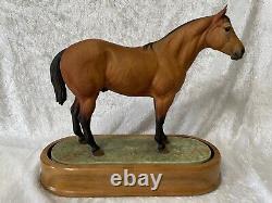 Vintage Royal Worcester Porcelain Quarter Horse Statue by Doris Lindner 1962