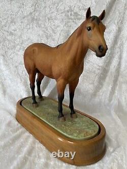 Vintage Royal Worcester Porcelain Quarter Horse Statue by Doris Lindner 1962