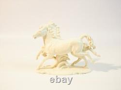 Vintage Schaubach Kunst Germany Porcelain Figurine, Two Horses