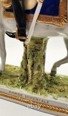 Vintage Scheibe Alsbach Kister Napoleon Garde Imperiale Figurine On Horse