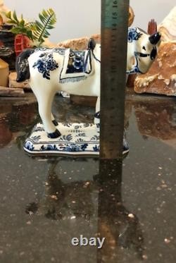 Vintage Signed Delft Blue Hand Painted Horse Figure Figurine Made in Holland