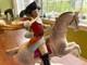 Vintage Sitzendorf Porcelain French Officer With Horn On Rearing Horse