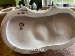 Vintage Sitzendorf porcelain French officer with horn on rearing horse