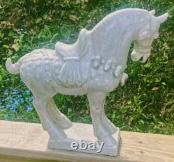 Vintage Tang Dynasty Style Horse Statue Ceramic Decorative Figurine 14 Asian