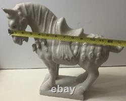 Vintage Tang Dynasty Style Horse Statue Ceramic Decorative Figurine 14 Asian