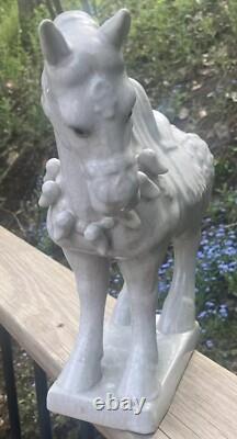 Vintage Tang Dynasty Style Horse Statue Ceramic Decorative Figurine 14 Asian