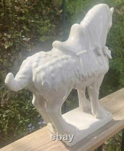 Vintage Tang Dynasty Style Horse Statue Ceramic Decorative Figurine 14 Asian