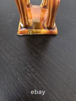 Vintage Tang Dynasty War Horse Figurine Glazed Ceramic China Statue