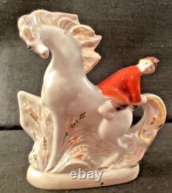 Vintage USSR Dulevo Porcelain Figurine Little Humpbacked Horse