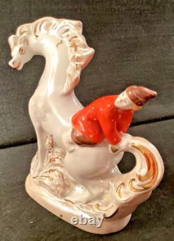 Vintage USSR Dulevo Porcelain Figurine Little Humpbacked Horse