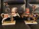 Vintage Ugo Zaccagnini Jousting Knight On Horse Porcelain Figurine Pair