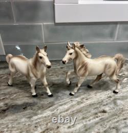 Vintage White Porcelain Horses Numbered 169 & 170 Japan Set Of 2 STUNNING