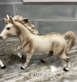 Vintage White Porcelain Horses Numbered 169 & 170 Japan Set Of 2 STUNNING