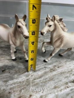 Vintage White Porcelain Horses Numbered 169 & 170 Japan Set Of 2 STUNNING