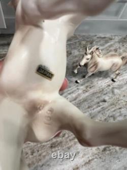 Vintage White Porcelain Horses Numbered 169 & 170 Japan Set Of 2 STUNNING