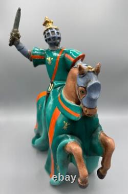 Vintage Zaccagnini Porcelain Knight Sculpture