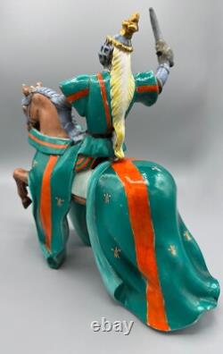 Vintage Zaccagnini Porcelain Knight Sculpture