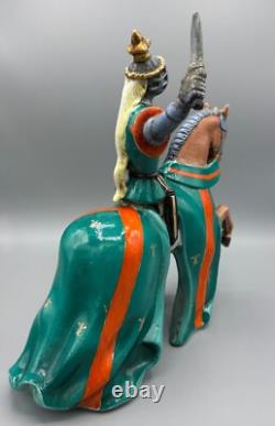 Vintage Zaccagnini Porcelain Knight Sculpture
