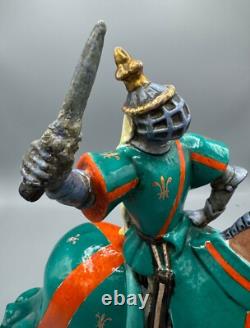 Vintage Zaccagnini Porcelain Knight Sculpture