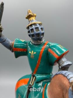 Vintage Zaccagnini Porcelain Knight Sculpture