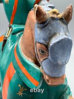 Vintage Zaccagnini Porcelain Knight Sculpture